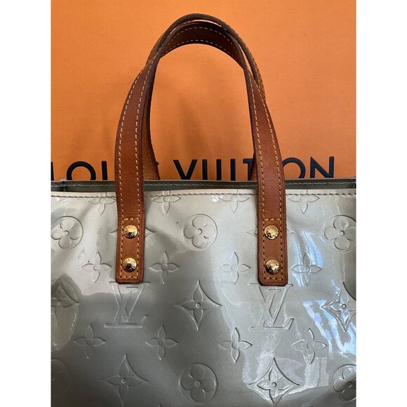 Louis Vuitton Monogram Vernis Bedford Handbag With Leather Handles - Silver & Br - Picture 7 of 12